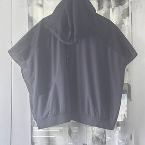 Nike Tech Pack Gray/Black Gilet Running Hooded Poncho‎ Top Unisex XL